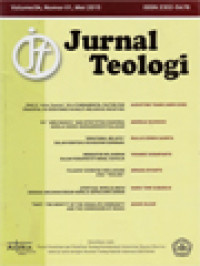 Jurnal Teologi: Paul's “πίστις Χριστοῦ” As a Fundamental Factor for Peaceful Co-Existence in Multi-Religious Societies, CU 