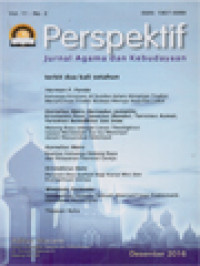 Perspektif: Keluarga Kristiani di Sumba dalam Himpitan Tradisi: Menafsirkan Tradisi Budaya Menuju Kearifan Lokal, Malang Raya Sebagai Locus Theologicus: Upaya Mendalami Isu-isu Menonjol dalam Masyarakat Setempat, Realitas Keluarga Malang Raya dan Pelayanan Pastoral Gereja, Peranan Doa Syafaat bagi Karya Misi dan Evangelisasi Gereja,Spiritual Kenosis: Sebuah Alternatif bagi Problematik Fenomena Narsisisme