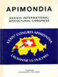 Apimondia XXXIVth International Apicultural Congress: Programme And Summaries Of The Reports, 15th - 19th August 1995 Lausanne, Switzerland