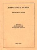 Ajaran Sosial Gereja: Sebuah Diktat Kuliah