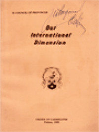 Image of Our International Dimension (IX Council Of Provinces)