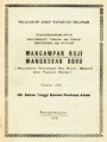 Pelajaran Adat Tapanuli Selatan, Mangampar Ruji - Mangkobar Boru (Musyawarah Perhitungan Mas Kawin Menurut Adat Tapanuli Selatan)