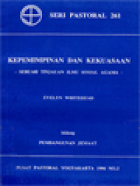 Kepemimpinan Dan Kekuasaan: Sebuah Tinjauan Ilmu Sosial Agama - Pembangunan Jemaat