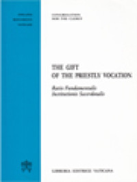 Image of The Gift Of The Priestly Vocation: Ratio Fundamentalis Institutionis Sacerdotalis