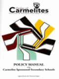 Policy Manual Of The Carmelite Sponsored Secondary Schools