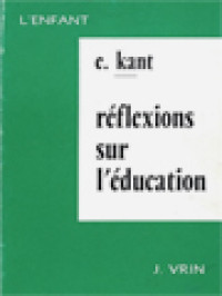 Réflexions Sur L'éducation