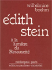 Image of Édith Stein: A La Lumière Du Ressuscité