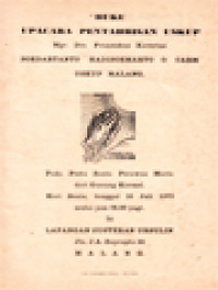 Buku Upacara Pentahbisan Uskup Mgr. Drs. Fransiskus Xaverius Soedartanto Hadisoemarto, O.Carm Uskup Malang, Pada Pesta Santa Perawan Maria Dari Gunung Karmel. Hari Senin, Tanggal 16 Juli 1973 Mulai Jam 08.00 Pagi Di Lapangan Susteran Ursulin Jln. J.A. Suprapto 55 Malang