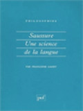 Philosophies: Saussure Une Science De La Langue