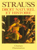 Droit Naturel Et Histoire