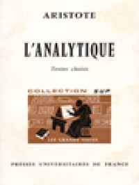 Image of L’analytique - Textes Choisis