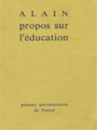 Image of Propos Sur L'éducation