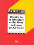 Histoire De La Littérature En France Au XIXe Siécle