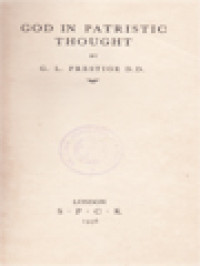 God In Patristic Thought