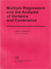 Multiple Regression And The Analysis Of Variance And Covariance