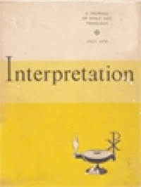 Interpretation: A Journal Of Bible And Theology