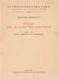 Études Sur Le Latin Des Chrétiens IIII: Latin Chrétiens Et Liturgique