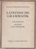 Lateinische Grammatik II: Syntax Und Stilistik