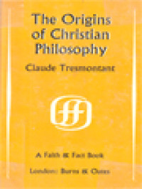 The Origins Of Christian Philosophy