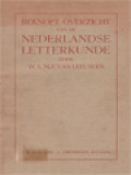 Beknopt Overzicht Van De Nederlamdse Letterkunde