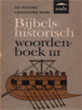 Bijbels-Historisch Woordenboek III: Kaalhoofdigheid-Orpa