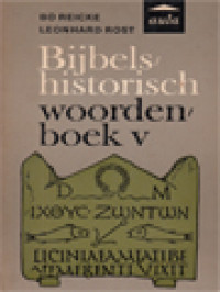 Bijbels-Historisch Woordenboek V: Sefanja-Vroom