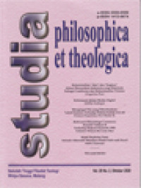 Studia Philosophica Et Theologica: Relasionalitas 