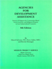 Image of Agencies For Development Assistance: Sources Of Support For Community-Based, Socio-Economic And Religious Projects In Developing Countries