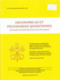 Image of Oeconomicae Et Pecuniariae Questiones (Masalah-Masalah Ekonomi Dan Keuangan)