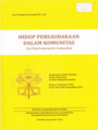 Image of Hidup Persaudaraan Dalam Komunitas (La Vita Fraterna In Comunita)