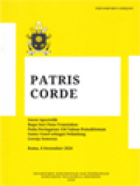 Image of Patris Corde, Surat Apostolik Bapa Suci Paus Fransiskus Pada Peringatan 150 Tahun Pemakluman Santo Yosef Sebagai Pelindung Gereja Semesta