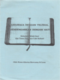 Image of Membaca Dengan Telinga, Mendengarkan Dengan Hati - Rekoleksi Kitab Suci Dan Temu Pembaca Cafe Rohani