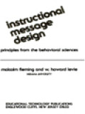 Instructional Message Design: Principles From The Behavioral Science