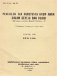 Panggilan Dan Perutusan Kaum Awam Dalam Gereja Dan Dunia - 20 Tahun Setelah Konsili Vatikan II (Lineamenta Sinode Para Uskup 1986)