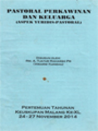 Image of Pastoral Perkawinan Dan Keluarga (Aspek Yuridis-Pastoral)