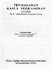 Image of Penanganan Kasus Perkawinan Sesudah M.P. Mitis Iudex Dominus Iesus - Temu Imam Keuskupan Malang 30 November 2015