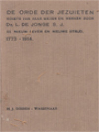 Image of De Orde Der Jezuïeten III: Nieuw Leven En Nieuwe Strijd 1773-1914