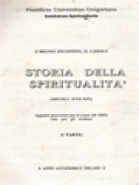 Image of Storia Della Spiritualita I (Secoli XVII-XIX)