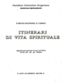 Itinerari Di Vita Spirituale