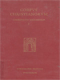 Corpus Christianorum, Continuatio Mediaeualis I: Aelredi Rievallensis Opera Omnia, 1. Opera Ascetica