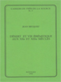 Image of Désert Et Vie Érémitique Aux XIIe Et XIIIe Siècles