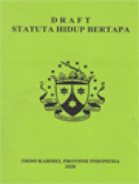 Image of Draft Statuta Hidup Bertapa