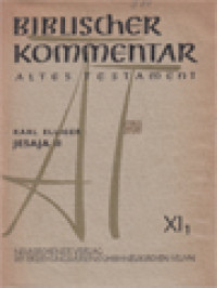 Image of Biblischer Kommentar: Altes Testament - XI.1, Jesaja II (40,1-26)