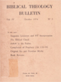Image of Biblical Theology Bulletin