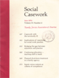 Image of Social Casework, Vol. 55, No. 6 - June 1974