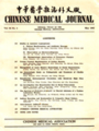 Image of Chinese Medical Journal, Vol. 84, No. 5 - May 1965