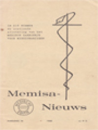 Image of Memisa-Nieuws. Medische Editie - Jaargang 34, No. M 3 - 1968