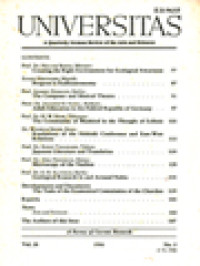 Image of Universitas: A Quarterly German Review Of The Arts And Sciences, Vol. 28, No. 2, 1986