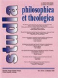 Studia Philosophica Et Theologica: The Meaning Of Nyambut Padi Baru Dance In The Dayak Kebahan Tribe As A Form Of Relationship With Jubata (Philosophical Review Of Armada Riyanto's Philosophy Of Relationality); People With Disabilities In The Pope Francis Document: A Pastoral Guide; Justice At The Margins: Reclaiming Gender Equality Amid Structural Injustice In Indonesia's Palm Oil Plantations; Ecofeminism Spirituality And Women's Ecological Leadership in The KCLH Parish Community Of St. Paulus, Yogyakarta; The Ignatian Discernment Approach In Building The Identity Of Catholic Youth Amid The Digital Age; The Catholic Church's Resistance To Geothermal Projects In Flores; Pope Leo XIV: The Indonesian Church With Dialogue As A Form Of Togetherness For Peace