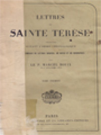 Image of Lettres De Sainte Térèse: Traduites Suivant L'ordre Chronologique